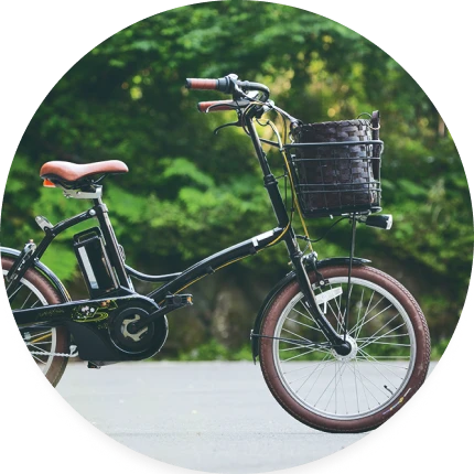 画像：電動アシスト付き自転車
