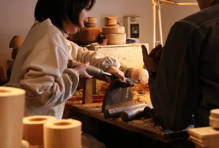 Wooden Vessel Making (20 min.) mokume